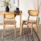 Baxton Studio Nenet Mid-Century Modern Oak Brown Finished Wood and Rattan 2-Piece Dining Chair Set 239-2PC-13412-ZORO - alternate 9